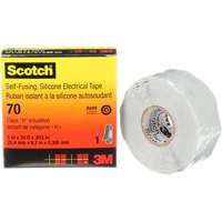Scotch&reg; Self-Fusing Silicone Rubber Electrical Tape, 25.4 mm (1") x 9 m (30'), Grey, 12 mils Pathway Supply LP