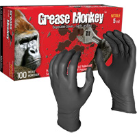 Grease Monkey&reg; Disposable Gloves, Large, Nitrile, 5-mil, Powder-Free, Black Pathway Supply LP