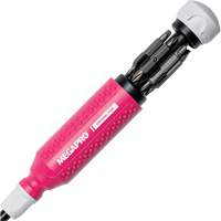 Original Pink 15-in-1 Multi-Bit Screwdriver, 8-37/50" L, Textured Handle Pathway Supply LP