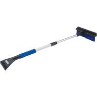 Snow Brush, Telescopic, Polypropylene Blade, 32-1/2" Long, Blue Pathway Supply LP