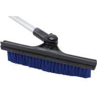 Snow Brush, Telescopic, Polypropylene Blade, 32-1/2" Long, Blue Pathway Supply LP