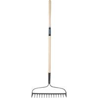 Heavy-Duty Bow Rake, Wood Handle, 58" L, 15" Blade, 15 Tines Pathway Supply LP