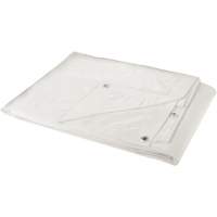B&acirc;che, Robuste, Blanc, 8' x 6' x 6 mils Pathway Supply LP