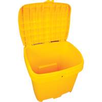 Salt & Sand Storage Bins, With Hasp, 21" x 27" x 26", 4.24 cu. ft., Yellow Pathway Supply LP