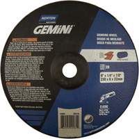 Gemini&reg; Saucer Wheel, 9" x 1/4", 7/8" Arbor, Aluminum Oxide, Type 28 Pathway Supply LP