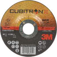Meules &agrave; tronçonner Cubitron II, 4-1/2" x 0,125", Arbre de 7/8", Type 27, C&eacute;ramique, 13 300 Tr/min Pathway Supply LP