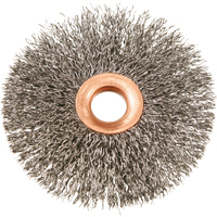 3" Copper Centre Crimped Wire Wheels, 3" Dia., 0.012" Fill, 1/2" Arbor Pathway Supply LP