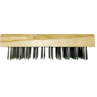 Flat Wire Butcher Block Brushes, Flat Steel Wire, 5 x 10 Wire Rows, 7-5/8" Long Pathway Supply LP