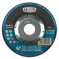 Meule &agrave; tronçonner 2-en-1 de premi&egrave;re qualit&eacute; Thincut, 4-1/2" x 0,045", Arbre de 7/8", Type 27, Oxyde d'aluminium, 13 300 Tr/min Pathway Supply LP
