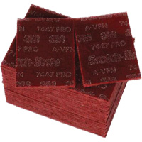 Scotch-Brite 7447 Hand Pads, Aluminum Oxide, 9" x 6", Very Fine Grit Pathway Supply LP