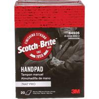 Scotch-Brite 7447 Hand Pads, Aluminum Oxide, 9" x 6", Very Fine Grit Pathway Supply LP