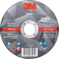 Silver Cut-Off Wheel, 4-1/2" x 0.045", 7/8" Arbor, Type 1, Ceramic, 13300 RPM Pathway Supply LP