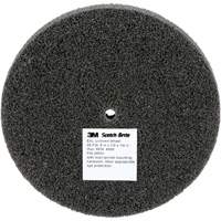 Meule unitaris&eacute;e EXL Scotch-Brite, 5" x 1/2", Arbre de 1/4", Grain de Fin, Carbure de silicium Pathway Supply LP