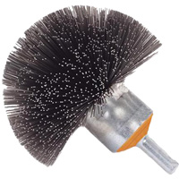 Brosse sph&eacute;rique mont&eacute;e &agrave; fils cr&ecirc;p&eacute;s, 1-1/2", Fils 0,008", Tige 1/4" Pathway Supply LP