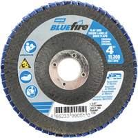 Disque &agrave; lamelles coniques R884P BlueFire, 4" x 5/8", Type 29, Grain P60, Alumine de zirconium Pathway Supply LP