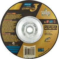 Quantum3 SG Saucer Wheel, 7" x 1/4", 5/8"-11 Arbor, Ceramic Alumina, Type 28 Pathway Supply LP