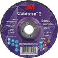 Cubitron 3 Depressed Centre Grinding Wheel, 4" x 1/4", 5/8" Arbor, Ceramic, Type T27 Pathway Supply LP
