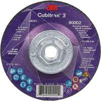 Cubitron 3 Depressed Centre Grinding Wheel, 4-1/2" x 1/4", 5/8"-11 Arbor, Ceramic, Type T27 Pathway Supply LP