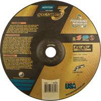 Quantum 3 SG Depressed Center Grinding Wheel, 9" x 1/4", 7/8" Arbor, Type 28, Ceramic, 6600 RPM Pathway Supply LP