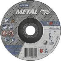 Metal RightCut Right Angle Cut-Off Wheel, 6" x 0.045", 7/8" Arbor, Type 27/42, Aluminum Oxide, 10190 RPM Pathway Supply LP
