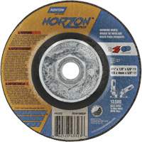 NorZon Plus SGZ CA Grinding & Cutting Wheel, 4-1/2" x 1/8", 5/8"-11 Arbor, Type 27, Ceramic Alumina Pathway Supply LP