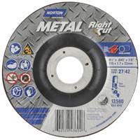 Metal RightCut Right Angle Cut-Off Wheel, 4-1/2" x 0.045", 7/8" Arbor, Type 27, Aluminum Oxide, 13580 RPM Pathway Supply LP