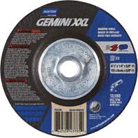 Gemini XXL Grinding Wheel, 4-1/2" x 1/4", 5/8"-11 Arbor, Aluminum Oxide, Type 27 Pathway Supply LP