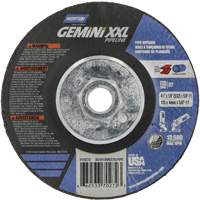 Gemini XXL Grinding & Cutting Wheel, 4-1/2" x 1/8", 5/8"-11 Arbor, Type 27, Aluminum Oxide Pathway Supply LP