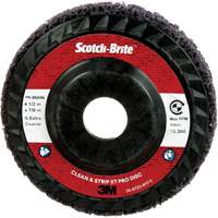 Disque Clean and Strip XT Pro XO-DC Scotch-Brite, 4-1/2" dia., Grain Extra grossier, Carbure de silicium Pathway Supply LP