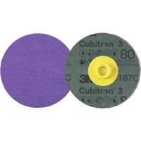 Disque en fibre Roloc Cubitron 3, 4" dia., Grain 80+, C&eacute;ramique Pathway Supply LP