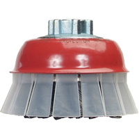 Brosse-boisseau &agrave; fils nou&eacute;s avec protecteur, 4" dia. x 5/8"-11 arbre Pathway Supply LP