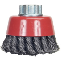 Brosse-boisseau &agrave; fils nou&eacute;s, 4" dia. x 5/8"-11 arbre Pathway Supply LP