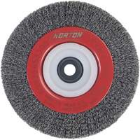 Roue d'&eacute;tabli sertie, 6" dia., Fils 0,014", Arbre 1/2"-2 Pathway Supply LP