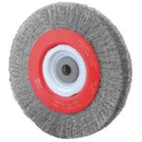 Roue d'&eacute;tabli sertie, 8" dia., Fils 0,014", Arbre 1/2"-2 Pathway Supply LP