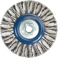 Roue compl&egrave;te de c&acirc;ble de torsion, Dia. 4", Fils 0,02", Arbre 5/8"-11, Acier inoxydable Pathway Supply LP