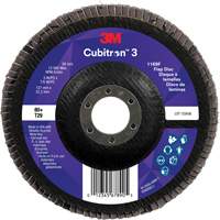 Cubitron 3 Conical  Flap Disc 1169F, 5" x 7/8", Type T29, 80+ Grit, Ceramic Pathway Supply LP