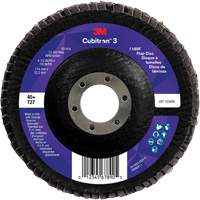 Cubitron 3 Flat Flap Disc 1169F, 4-1/2" x 7/8", Type T27, 40+ Grit, Ceramic Pathway Supply LP