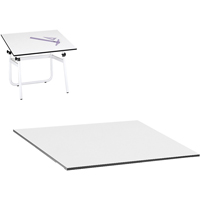 Dessus pour table &agrave; dessin r&eacute;glable Vista, 48" la x 3/4" h, Blanc Pathway Supply LP