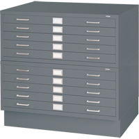 Steel Plan Files, 5 Drawers, 40-3/8" W x 29-3/8" D x 16-1/2" H Pathway Supply LP