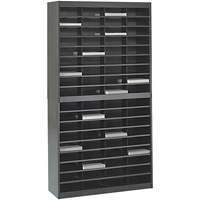 Heavy-duty Literature Organizers, Stationary, 72 Slots, Steel, 37-1/2" W x 12-3/4" D x 71" H Pathway Supply LP