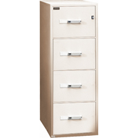 Fire Resistant Filing Cabinets, Steel, 4 Drawers, 19-3/4" W x 31" D x 54" H, Beige Pathway Supply LP