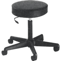 900 Series Task Stool, Mobile, Adjustable, 23" - 33", Vinyl Seat, Black Pathway Supply LP