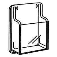 Literature Displays, Wall Mount, 9 Slots, Plastic, 30" W x 2" D x 36-7/8" H Pathway Supply LP