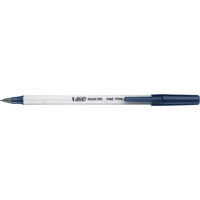 Bic&reg; Round Stic Ball Point Pen, Blue, 0.8 mm Pathway Supply LP