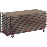 Flat Stacking Table Caddies, 74" W x 31.25" D x 36.25" H Pathway Supply LP