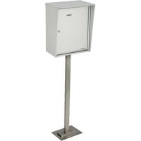 Collecting Boxes, Pedestal -Mounted, 21" x 12-7/8", Aluminum Pathway Supply LP