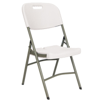 Folding Chairs, Polyethylene, White, 350 lbs. Weight Capacity Pathway Supply LP