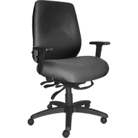 Cierra Heavy Duty Ergonomic Chairs, Fabric, Grey, 400 lbs. Capacity Pathway Supply LP