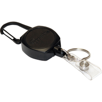 Self Retracting ID Badge and Key Reel, Zinc Alloy Metal, 24" Cable, Carabiner Attachment Pathway Supply LP