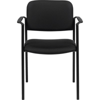 Stacking Chairs, Fabric, 32" High, 300 lbs. Capacity, Black Pathway Supply LP